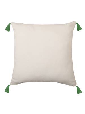 Multi Colour Leaves Aari Embroidery Design Cotton Set of 2 Cushion Covers 3