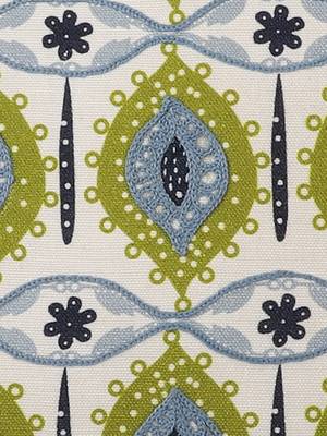 Multi Colour Leaves Aari Embroidery Design Cotton Set of 2 Cushion Covers 4