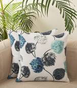 Leaf Desgin Multicolor Digital Print Cotton Set of 5 Cushion Covers