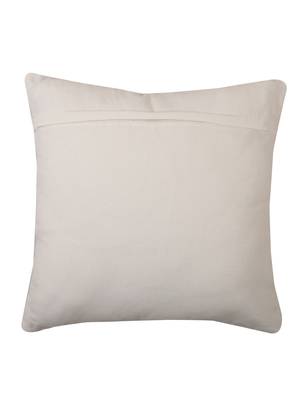 Aari work Grey & White Embroidery with Floral Desgin Cotton Set of 2 Cushion Covers 3