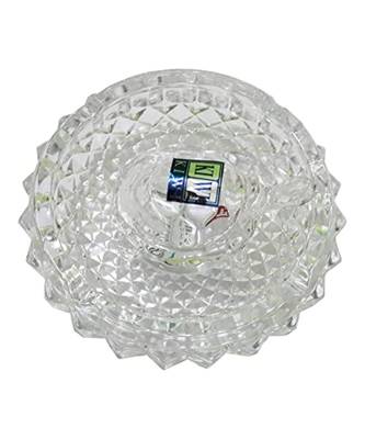 Salvus Vastu Feng Shui Crystal Turtle Tortoise with Plate for Good Luck (White 7.2-Inch) 3