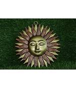 Salvus Metal Surya Idol for Vastu Good Luck Success and Prosperity for Positive Energy(Multi_7x7 in)