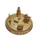 Salvus Metal Handmade Shiv Parivar with Shivling Shri Ganesh Shri Kartik MATA Parvati & Shri Nandi