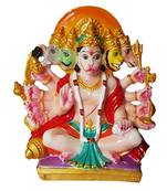 ESVAR STONECRAFT Resin Panchmukhi Hanuman Idol