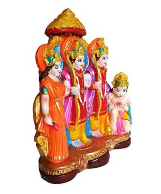 ESVAR STONECRAFT Ram Darbar / Ram Sita Laxhman Hanuman Decorative Showpiece. 2