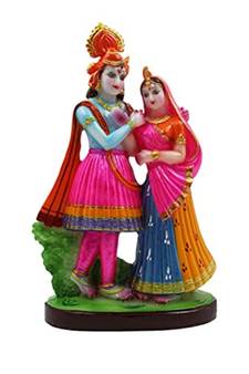 Esvar Stonecraft Rajasthani Style Radha Krishna Idol / Decorative Showpiece