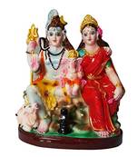 ESVAR STONECRAFT Shiv Pariwar with Decoraion | Shiva Parvati Ganesh Murti