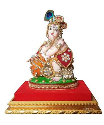 ESVAR STONECRAFT Makhan Chor/Laddu Gopal Decorative Showpiece. 1