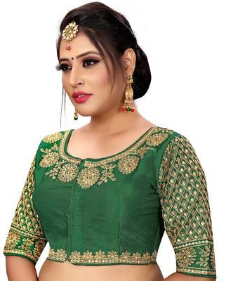 Sumaira Tex Women's embroidery and hand work designer readymade stitched blouse for saree and lehenga choli 4