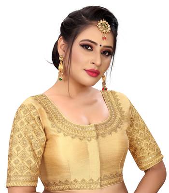Sumaira Tex Women's embroidery and hand work designer readymade stitched blouse for saree and lehenga choli 3