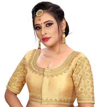 Sumaira Tex Women's embroidery and hand work designer readymade stitched blouse for saree and lehenga choli 4