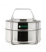 Separator Outer Lid Pressure Cooker 10  litres (3 Containers with Lifter) Diamater  85 Inches Stainless steel