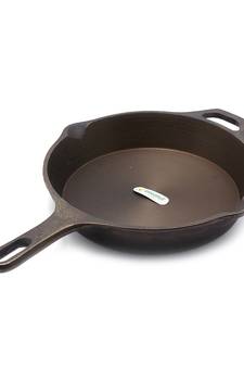 pan  fry pan pre seasoned with 100% vegetable oil golden finidh food grade  Long handle   23cm with 2
