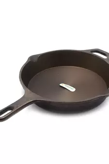 pan  fry pan pre seasoned with 100% vegetable oil golden finidh food grade  Long handle   25cm with 2