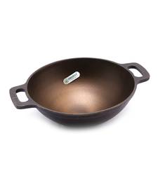24cm pre seasoned with 100% vegetable oil golden finish food grade
