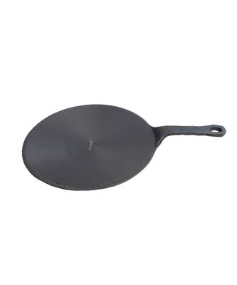 cast iron Chapati tawa  pre seasoned with 100% vegetable oil golden finidh food grade  Single handle   26cm 1