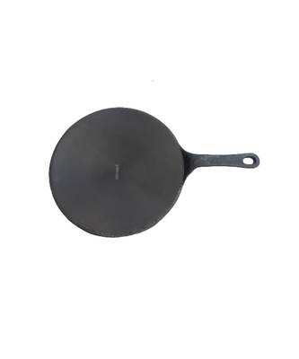 cast iron Chapati tawa  pre seasoned with 100% vegetable oil golden finidh food grade  Single handle   26cm 2