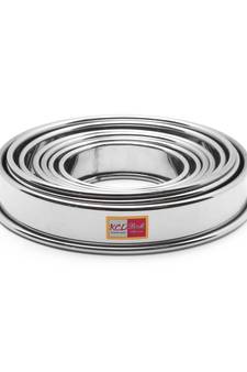 KCL stainless steel round pot stand matka stand for kitchen  Set of 8 (Diamater   Dimension  16cm  15cm  14cm