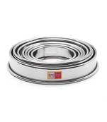 KCL stainless steel round pot stand matka stand for kitchen  Set of 8 (Diamater   Dimension  16cm  15cm  14cm