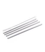 KCL Straws with Case and Cleaning Brush 4Pack Stainless Steel Metal Bubble Tea Straw for SmoothieMilkshakesTapioca