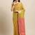 Mehendi woven banarasi silk saree with blouse