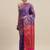 Purple woven banarasi silk saree with blouse