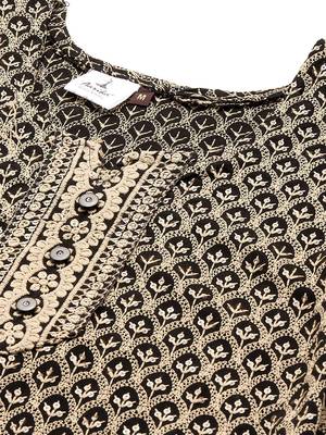 Black embroidered chiffon ethnic-kurtis 5