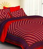 vastravilla Rajasthani Jaipuri Prints Cotton Bed Sheet For Double Bed With Two Pillow Cover Size 90 x 100 Inch