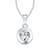 Youthful Solitaire CZ Rhodium Plated  Pendant with Chain for Girls and Women