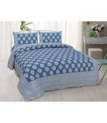 Leapthrlay Leap Three Layer Indian Tradition Cotton King Size Luxury Bed Sheet With 2 Pilow Covers