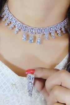 White necklaces