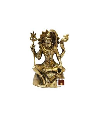 Lord Shiva Idol In Brass (14 Cms) (1 Pc) 1