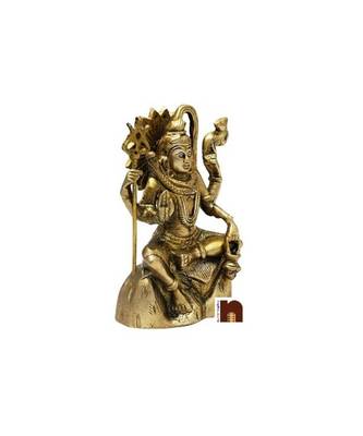 Lord Shiva Idol In Brass (14 Cms) (1 Pc) 2