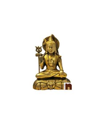 Lord Shiva Idol In Brass (20 Cms) (1 Pc) 1