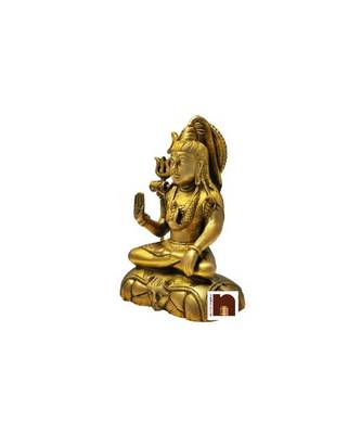 Lord Shiva Idol In Brass (20 Cms) (1 Pc) 2