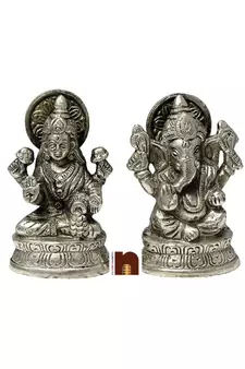 Numeroastro Panchdhatu Ganesh Idol Multicolor 9 cm