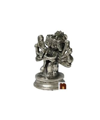Panchmukhi Hanuman Idol Sitting In Panchdhatu (8 Cm) (1 Pc) 2
