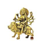 Goddess Durga Idol In Brass (21 Cms) (1 Pc)