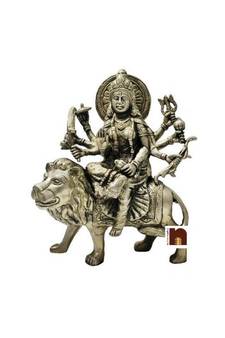 Goddess Durga Idol In Panchdhatu (21 Cms) (1 Pc)