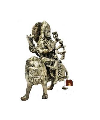 Goddess Durga Idol In Panchdhatu (21 Cms) (1 Pc) 2