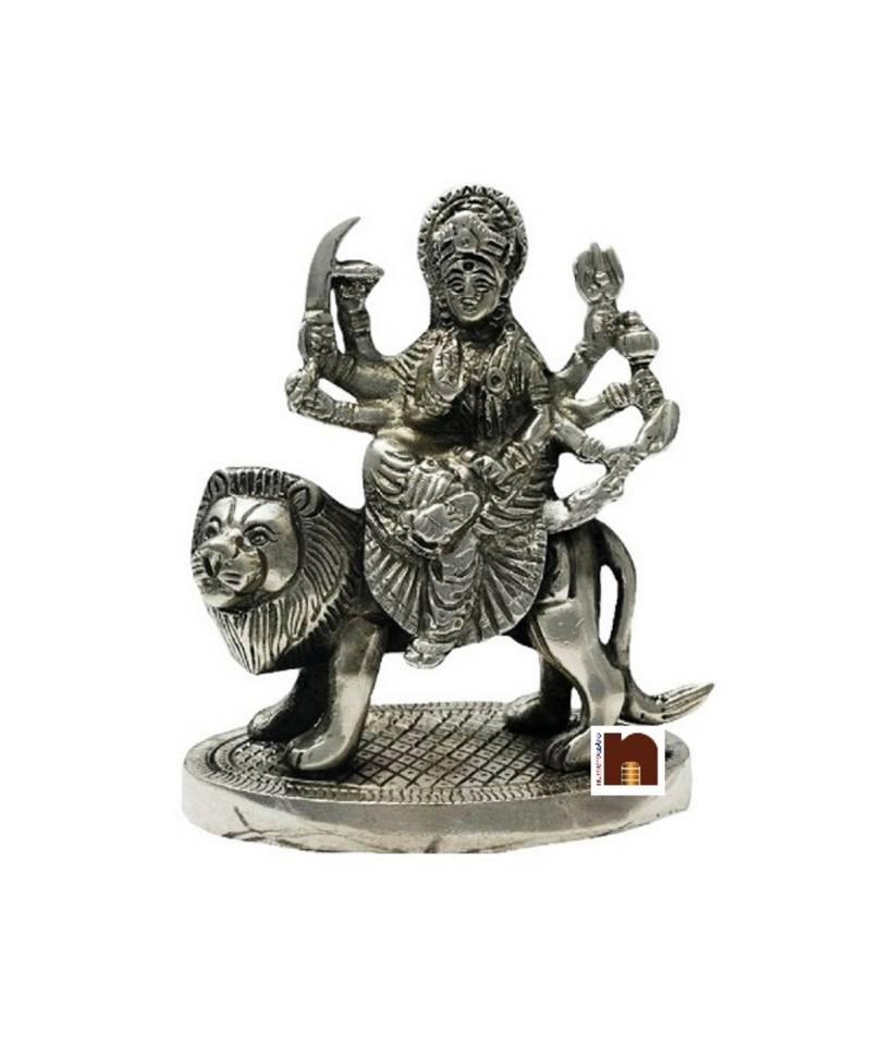 Goddess Durga Idol In Panchdhatu (13 Cms) (1 Pc)