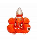 Supari Ganesha | Lord Ganesha Wooden Idol Sitting On Supari | Beetel Nut (5 Cms )(1 Pc)