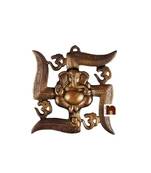 Swastik Om Lord Ganesha Wall Hanging In Copper (28 Cms) (1 Pc)