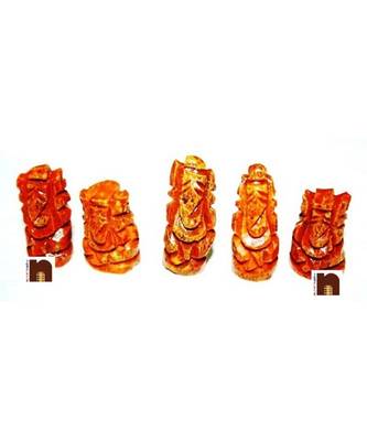 Turmeric | Haldi Lord Ganesha Idol (Set Of 5) 1