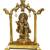BRIJ HAAT Metal Radha Krishna in Temple Figurine for Home Office Decoration Dcor Gift 19cm Gold