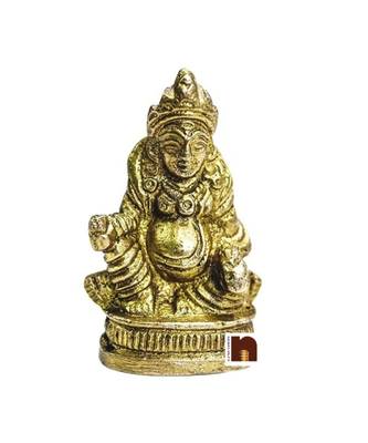 Multicolor Brass Handcrafted Kuber Idol Sculpture 1