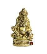 Multicolor Brass Handcrafted Kuber Idol Sculpture