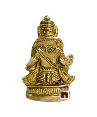 Multicolor Brass Handcrafted Kuber Idol Sculpture 2