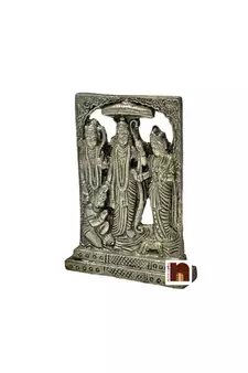 Shri Ram Darbar Idol In Panchdhatu - (10 cm)