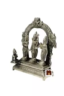 Shri Ram Darbar Idol In Panchdhatu (15 cm) (1 Pc)